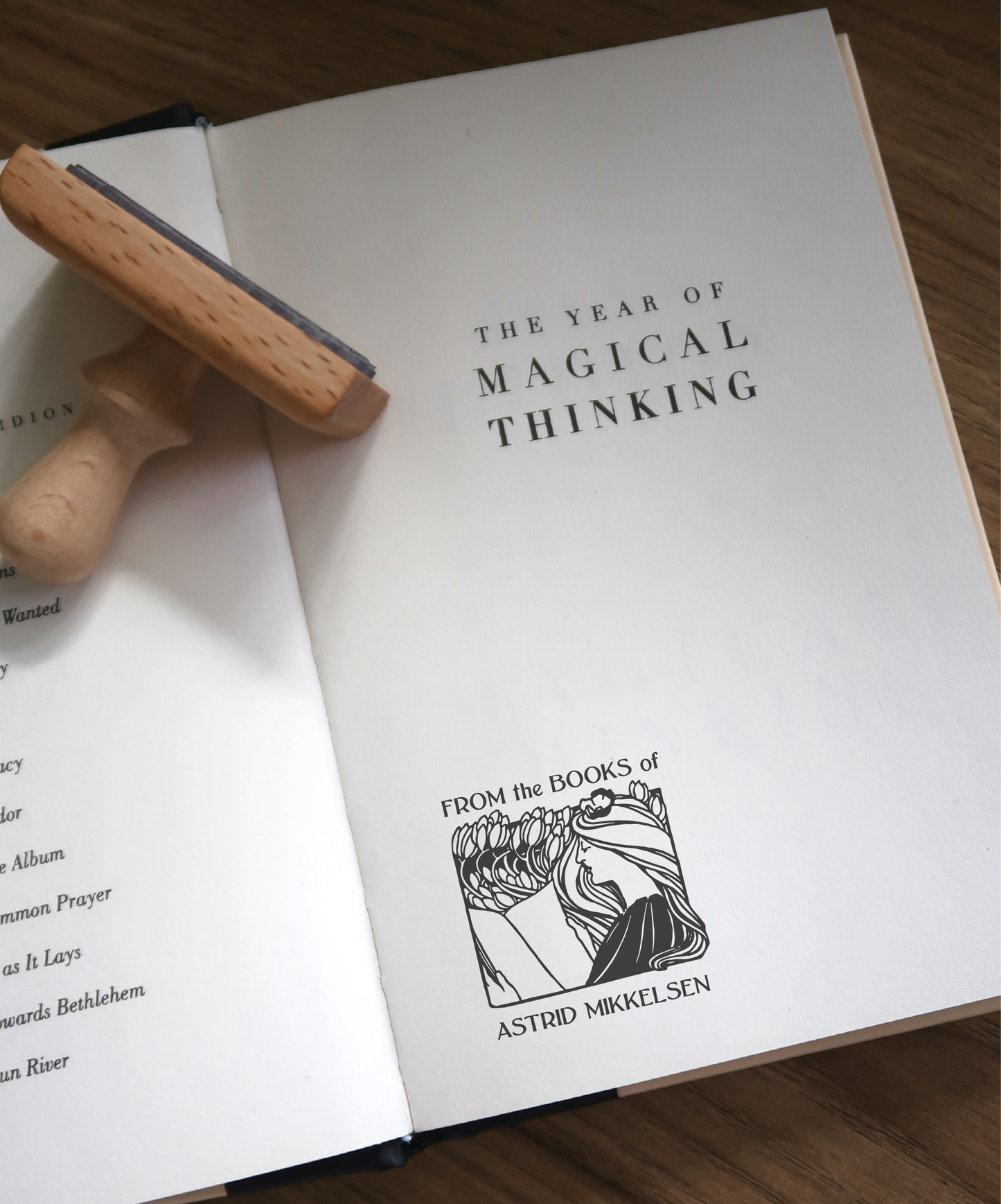 Reading Lady in Magnolias