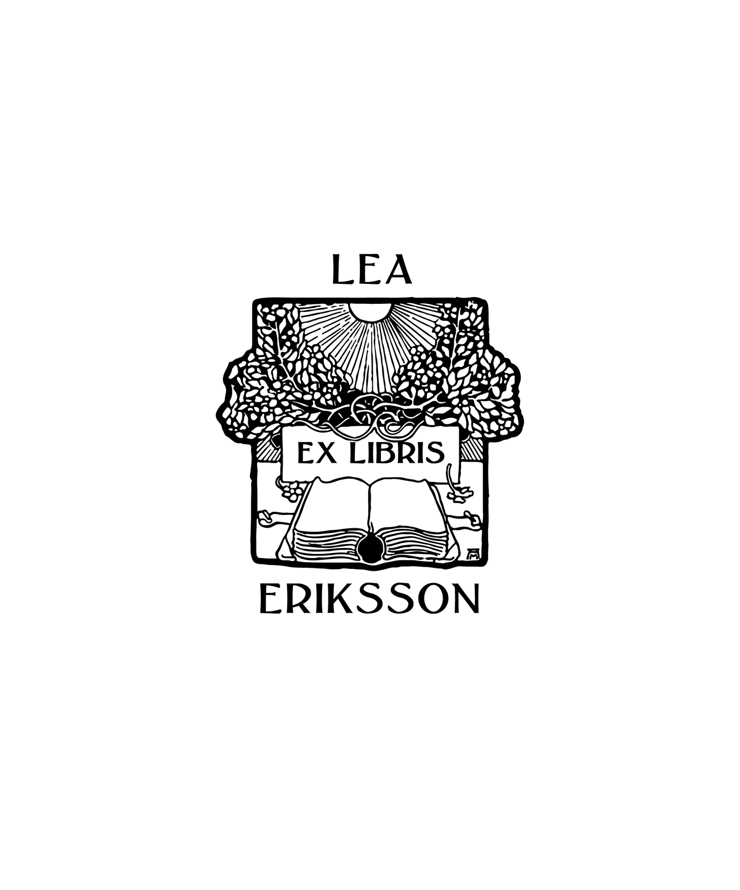 Art Nouveau Book, Florals and Sun